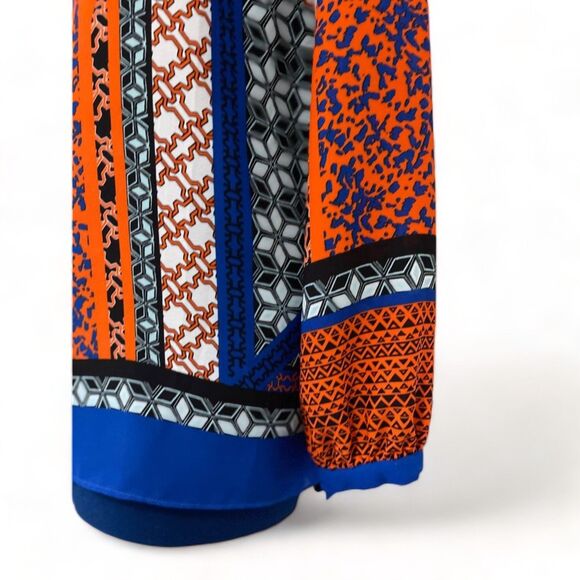 GIBSON*LATIMER Bright colors with ties at neck! Size Medium - Picture 4 of 7